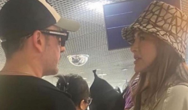 Aşk iddiasını yalanlayan Oğuzhan Koç ve Ala Tokel, havalimanında görüntülendi