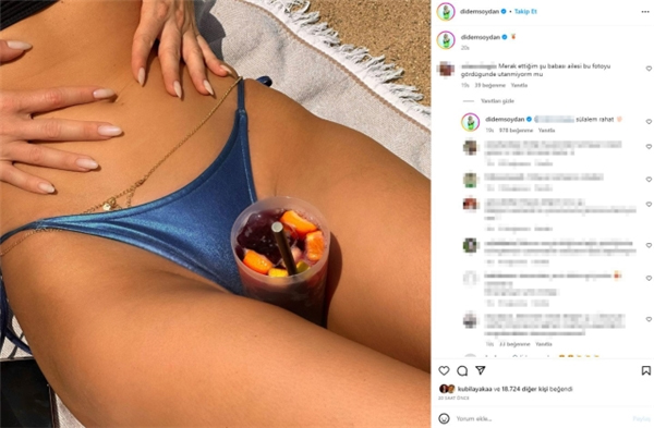 Didem Soydan'dan bir cesur poz daha! 'Baban utanmıyor mu?' sorusuna yanıtı bomba