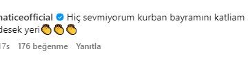 Hatice'nin Kurban Bayramı için 'Katliam' demesi tepki çekti