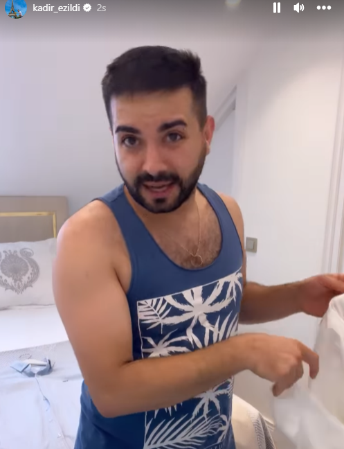 Kamerayı kapatmayı unutan fenomen Kadir Ezildi okkalı küfür etti