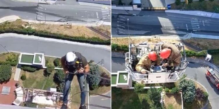 Eyüpsultan'da iskele devrildi, işçiler 14. katta mahsur kaldı!