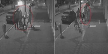 Sokak ortasında 2'si kadın 3 garsonu darbettiler!