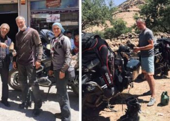 Motosikletle dünya turuna çıkan Alman çift, Mardin’de: ‘Almanya’daki insanlar, buradaki insanlar gibi değil’
