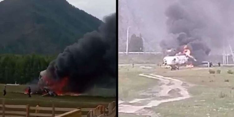 Rusya'da helikopter kazası: 6 kişi öldü