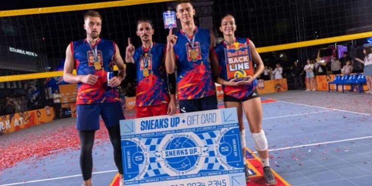 Red Bull Back Line voleybol turnuvasında şampiyon Beach Stars
