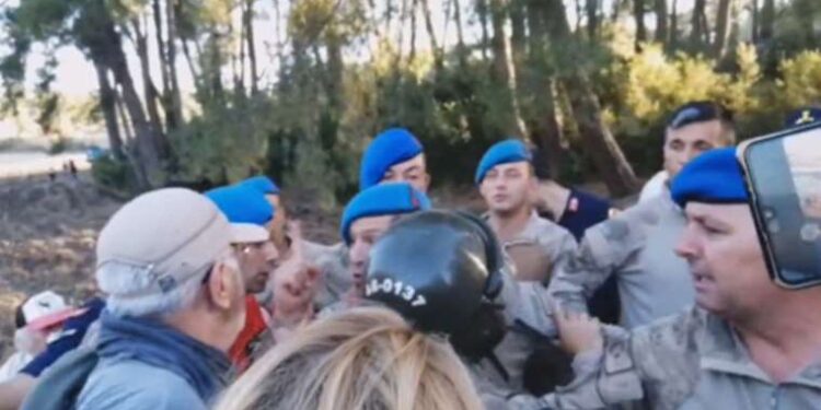 Akbelen’de jandarmadan bölge halkına: ‘Yeter sizden çektiğimiz lan’
