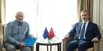 Dışişleri Bakanı Fidan, AB Yüksek Temsilcisi Borrell ile bir araya geldi