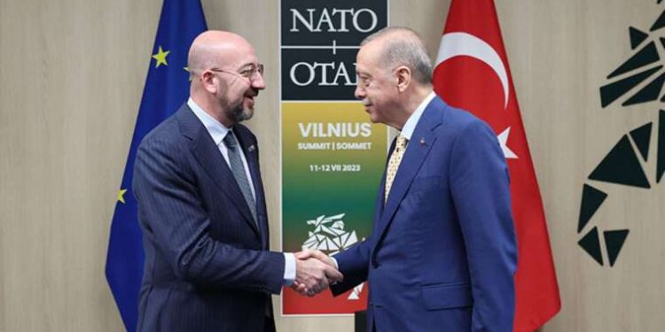 Erdoğan, Avrupa Konseyi Başkanı Michel ile görüştü