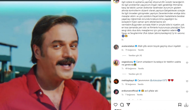 Karaciğer nakli için başvuruda bulunan Ufuk Özkan sessizliğini bozdu: Gözlem altındayım