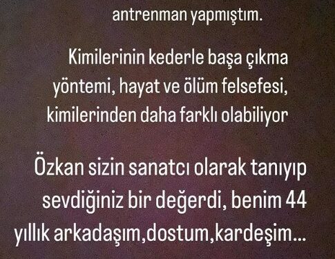 Özkan Uğur'un ölümü sonrası spor salonunda paylaşım yaptığı için tepki çeken Biricik Suden'den cevap