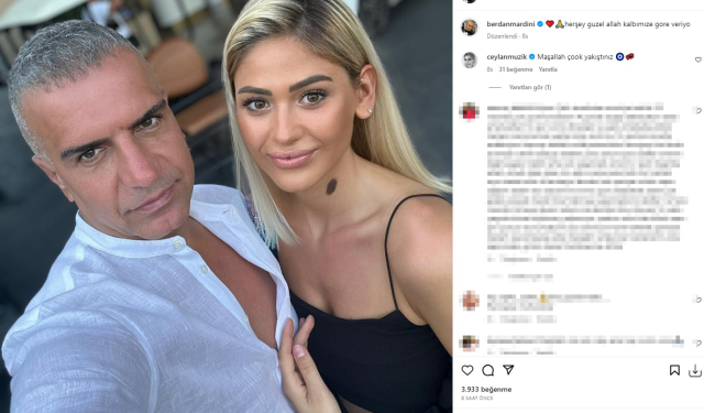 Yeni aşka yelken açan Berdan Mardini sevgilisiyle poz verdi, herkes kadının gençliğine takıldı