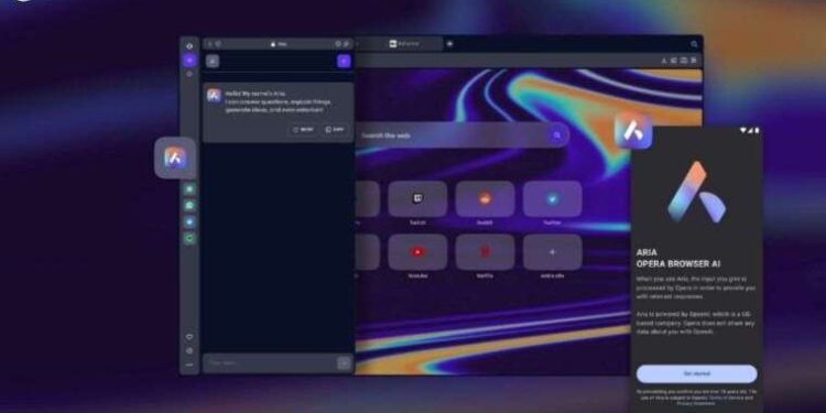 Opera'nın yapay zekası Aria'ya dikkat çekiyor