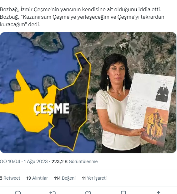 'Sadrazam torunuyum, Çeşme benim' diyen kadına benzetilen Gülse Birsel isyan etti: Çeşme'nin yarısı benim değil, evim bile yok