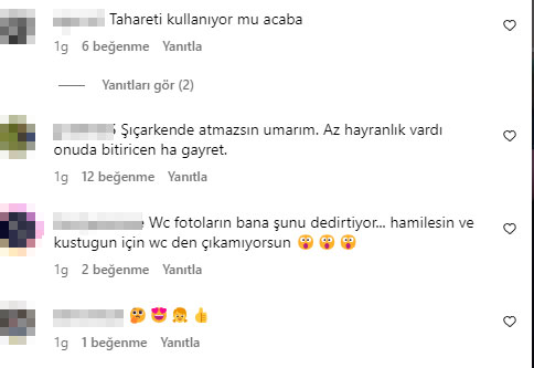 Tuvaletten paylaşım yapan Zeynep Bastık hayranlarını çileden çıkardı