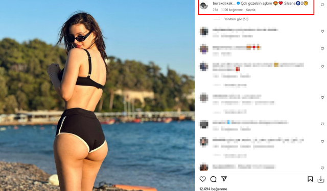 Bikinili pozunu paylaşan Leyla Tanlar'a sevgilisi Burak Dakak'tan olay yorum: Silsene