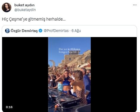 Buket Aydın ile Özgür Demirtaş sosyal medyada birbirine girdi