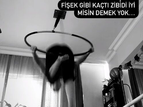 Çember içinde dans eden oyuncu Ece Yaşar, yere çakıldı