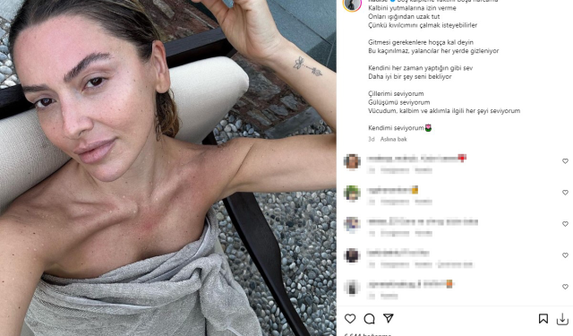 Eski eşiyle barıştığı söylentisiyle konuşulan Hadise'den manidar paylaşım: Boş kalplerle vaktini harcama