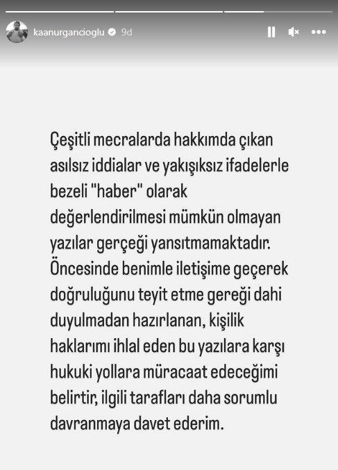 Kaan Urgancıoğlu, kiracı olduğu evini başkasına kiraladığı iddiasını yalanladı: Hukuki yollara başvuracağım