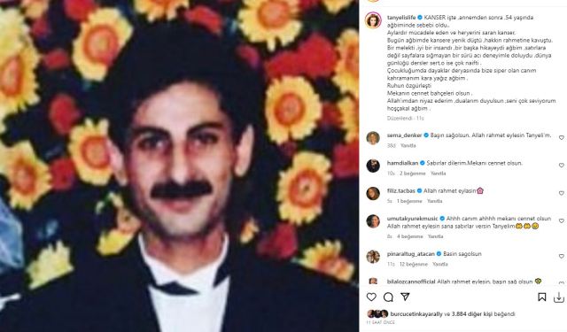 Kanserle mücadele eden Tanyeli, abisini de kanser nedeniyle kaybetti