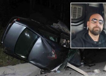 İkiye bölünen otomobil paramparça oldu: 1 ölü, 1 yaralı