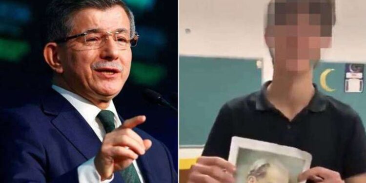 Davutoğlu'ndan Atatürk'e hakaret eden çocuğun tutuklanmasına tepki