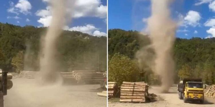 Bartın’da orman deposunda hortum