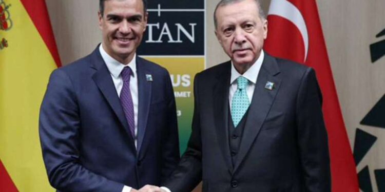 Cumhurbaşkanı Erdoğan, İspanya Başbakanı Sanchez ile görüştü