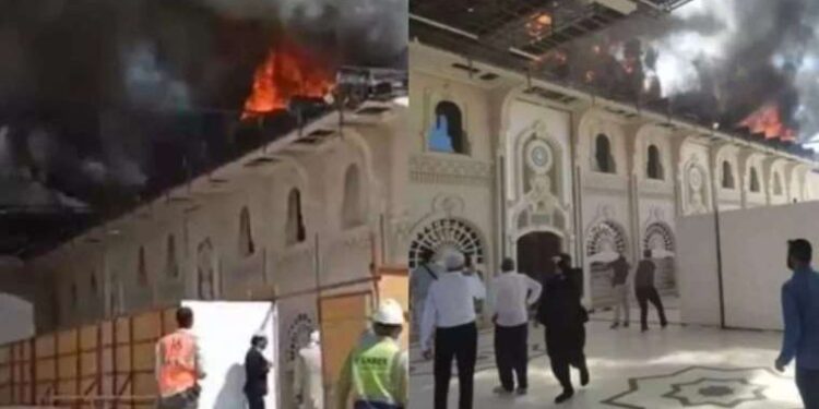 Menzil'de yangın çıktı