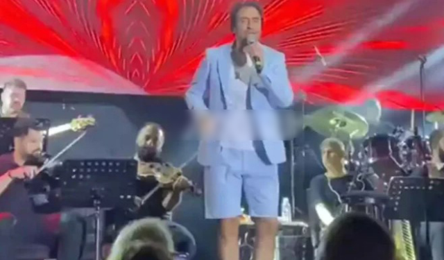 Sahneye şortla çıktığı için linç edilen Mahsun Kırmızıgül'den cevap: Görüntü konser sonrası çekildi, dinleyicilerden özür dilemiştim