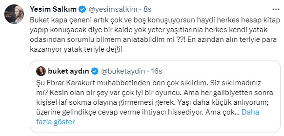 Sular durulmuyor! Yeşim Salkım bu sefer de Buket Aydın'a 'Metres' diyerek yüklendi