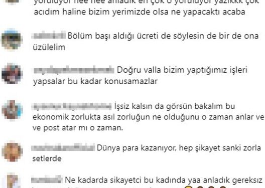Sürekli set yoğunluğundan yakınan Bergüzar Korel'e tepki yağıyor