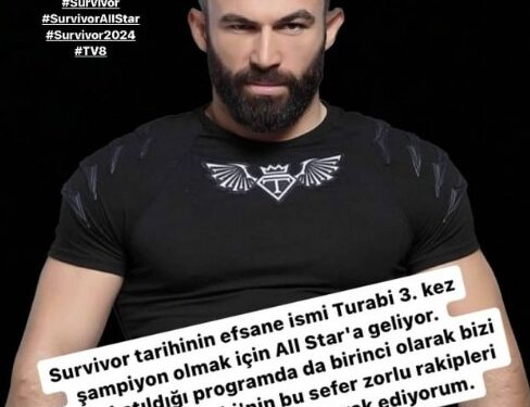 Survivor 2024'te All Star'ın yeni yarışmacısı Turabi Çamkıran oldu