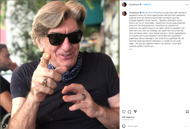 Ünal Silver'in ölümüyle yıkılan oyuncu Hülya Duyar'dan duygusal paylaşım: Bu bir veda değil