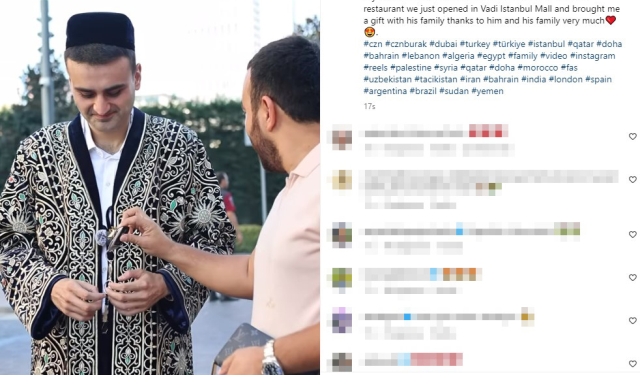 Yeni işi için mal varlığını satan CZN Burak'a Özbek hayranı araba hediye etti