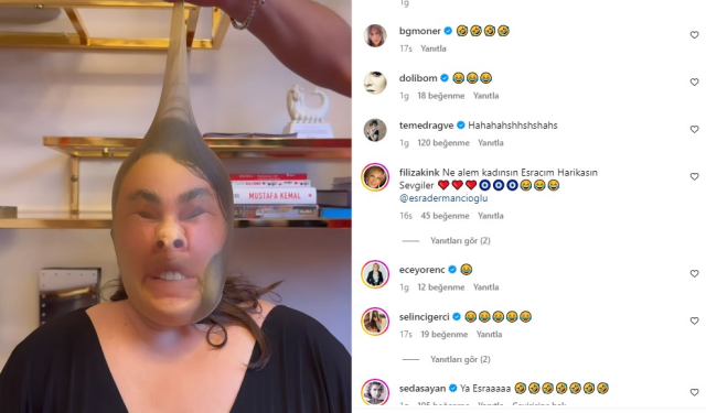 Yüzüne çorap geçiren Esra Dermancıoğlu, estetik yaptıranları fena tiye aldı