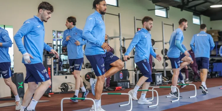 Trabzonspor, hazırlıklarını salonda sürdürdü