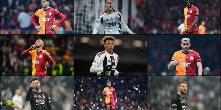 Beşiktaş-Galatasaray derbisinde golcüler ön planda