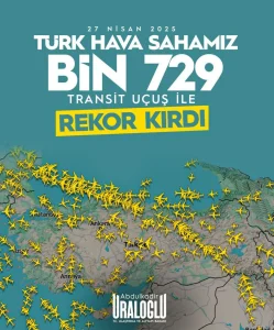 Uraloğlu: Transit uçuşta tarihi zirve görüldü