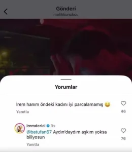 İrem Derici'den Kıskançlık Çıkışı: “Beni Gaza Getirmeyin!”

Ünlü pop şarkıcısı İrem Derici, özel hayatıyla bir kez daha magazin gündemine damga vurdu. DJ sevgilisi Melih Kunukcu'nun sahnedeki performansı sırasında yaşanan bir an, Derici’yi adeta çileden çıkardı. Kunukcu’ya sahne sırasında hayranlıkla bakan bir kadını fark eden Derici, sosyal medya üzerinden tepkisini dile getirince olay kısa sürede sosyal medyada gündem oldu.

Kıskançlık Krizi Yorumlara Yansıdı

Derici’nin bir süredir birlikte olduğu DJ sevgilisi Melih Kunukcu, sahne aldığı bir etkinlikte çekilen videosunu sosyal medyada paylaştı. Videoda Kunukcu’yu ön sıradan izleyen bir kadının hayran bakışları, Derici’nin takipçilerinin de dikkatinden kaçmadı. Yorumlarda İrem Derici'nin bu duruma nasıl tepki vereceği merak edilirken, bir takipçi “İrem Hanım öndeki kadını iyi parçalamamış” diyerek esprili bir yorumda bulundu. Derici ise bu yoruma kayıtsız kalmayarak, “Aydın’daydım aşkım, yoksa biliyorsun…” şeklinde yanıt verdi.

Sosyal Medyada Gündem Oldu

Yaşanan kıskançlık anları kısa sürede sosyal medyada geniş yankı buldu. Tepkiler artınca Derici, konuyla ilgili bir açıklama yaparak takipçilerine şu sözlerle seslendi:
“Adam performans sergiliyor, tabii hayranlıkla izleyecek insanlar. Beni gaza getirmeyin, beni delirtmeyin!”

İlişki Ciddileşiyor mu?

İrem Derici daha önce verdiği röportajda evlilik teklifi beklemediğini ama gelirse kabul edeceğini açıklamıştı. Son olaylar ışığında çiftin ilişkisi gündemde kalmaya devam ederken, sosyal medyada hayranları tarafından hem kıskançlık hem de sevgi dolu yorumlar yapılmaya devam ediyor.