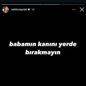 Ferdi Zeyrek’in kızından olay yaratan paylaşım