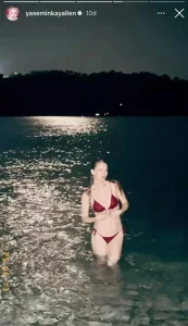Yasemin Kay Allen, Sıcağa Dayanamadı Denize Girdi