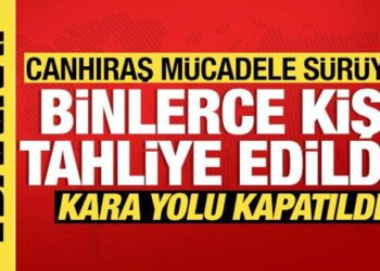 2 bin 966 kişi tahliye edildi, kara yolu kapatıldı! Canhıraş mücadele sürüyor