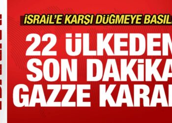 22 ülkeden son dakika Gazze kararı! İsrail’e karşı düğmeye basıldı! Acil kodlu duyuru
