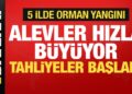 5 ilde orman yangını! Alevler hızla büyüyor, tahliyeler başladı