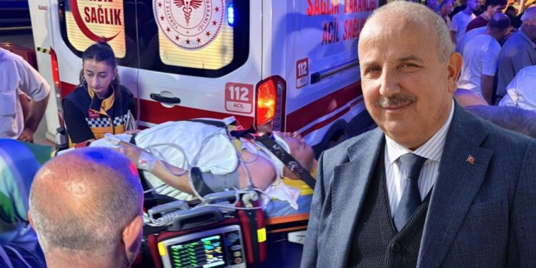 AK Partili Başkan trafik kazası geçirdi! Aracı takla attı