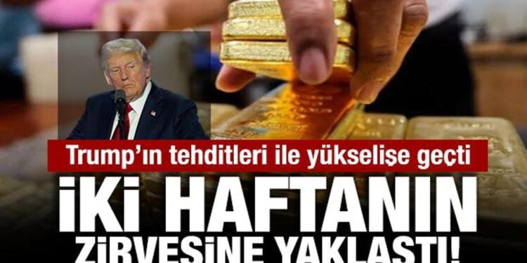 Altın iki haftanın zirvesine yaklaştı… Yeni tarifeler ve FED beklentileri