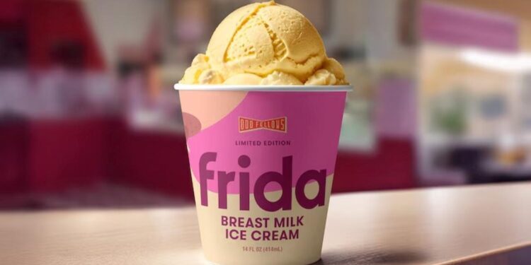 Anne sütü aromalı dondurma satılmaya başlandı