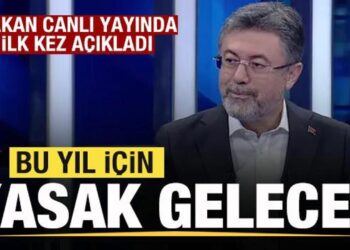 Bakan canlı yayında ilk kez duyurdu: Bu yıl için yasak gelecek