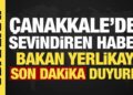 Bakan Yerlikaya sevindiren haberi duyurdu: Çanakkale yangınları kontrol altında!